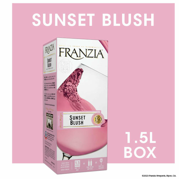 Rosés Franzia Sunset Blush Pink Wine hero