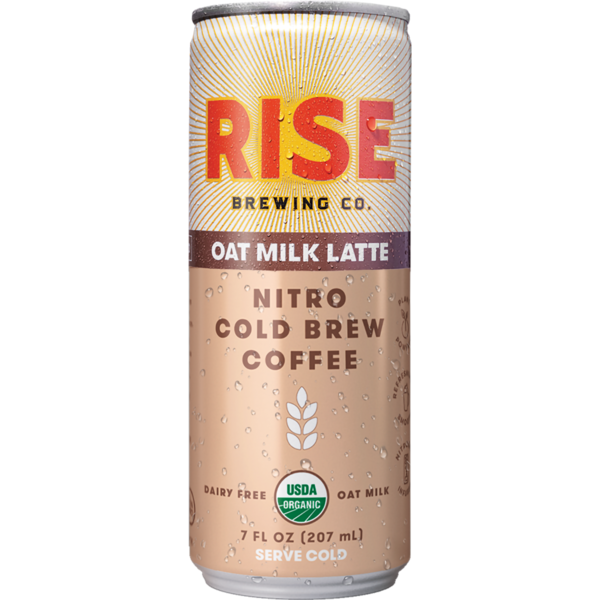 Refrigerated RISE Brewing Co. Coffee, Dairy Free, Nitro Cold Brew, Oat Milk Latte hero