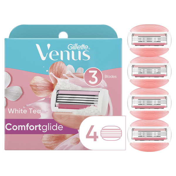 Shave Needs Gillette Venus ComfortGlide White Tea Women's Razor Blade Refills hero