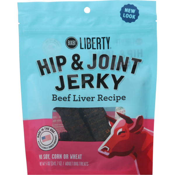 Dog Food & Care Liberty Dog Treats, Beef Liver Recipe, Hip & Joint Jerky, Adult hero