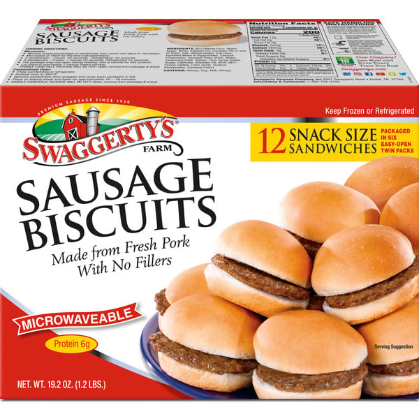 Cookies & Cakes Swaggerty's Farm Snack Size Sausage Biscuits hero