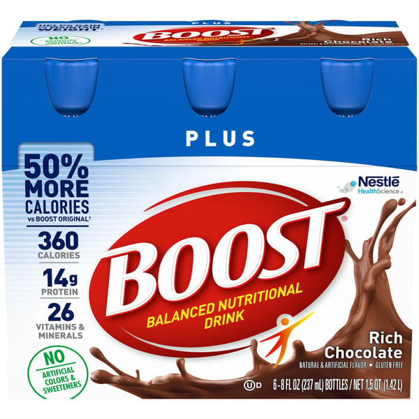 Energy & Sports Drinks BOOST Nutritional Drink, Complete, Rich Chocolate hero