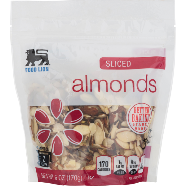 Nuts, Seeds & Dried Fruit Food Lion Almonds, Sliced hero