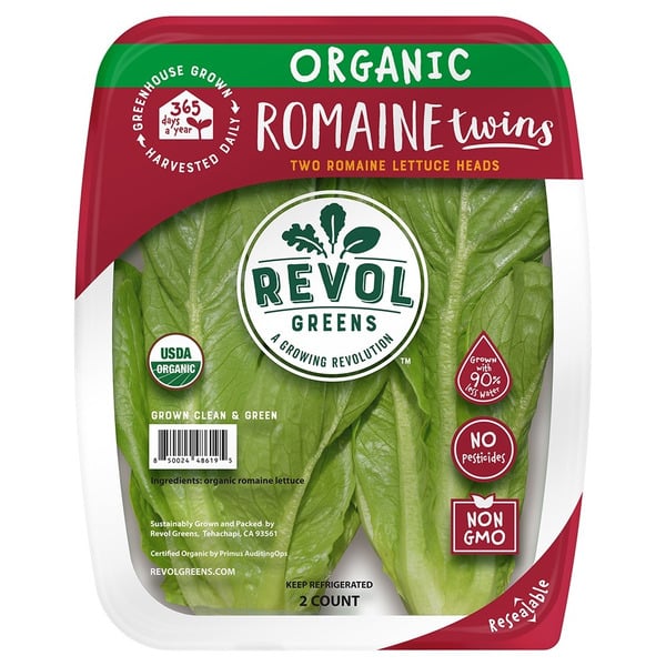 Revol Greens Organic Romaine Twins hero