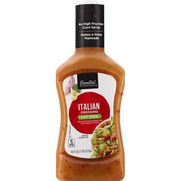 Salad Dressing & Toppings Essential Everyday Dressing, Fat Free, Italian hero