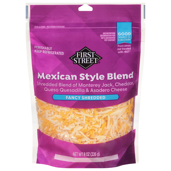 Fiesta Mart First Street Fancy Shredded Cheese, Mexican Style Blend ...