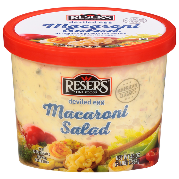 Prepared Soups & Salads Reser's Fine Foods Macaroni Salad, Deviled Egg hero