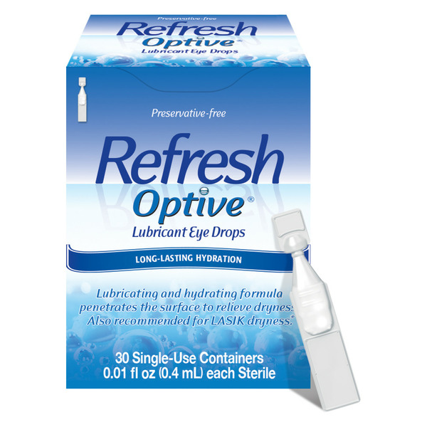 Eye & Ear Care Refresh Optive Lubricant Eye Drops Preservative-Free Tears hero