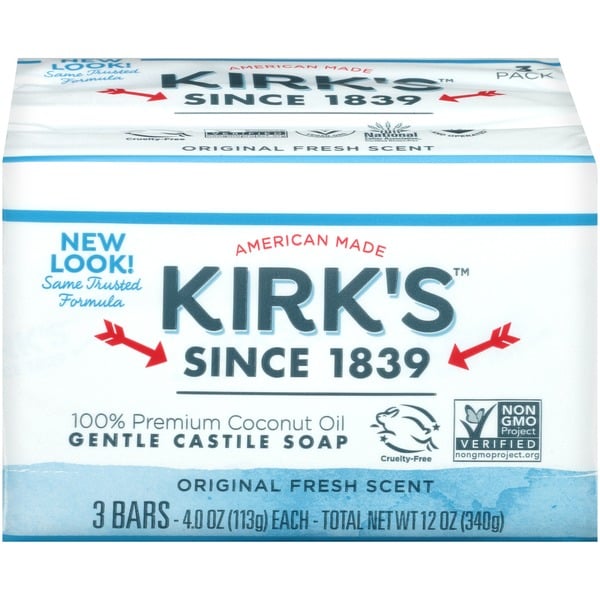 Body Lotion, Soap & Oils Kirk's Castile Soap, Gentle, Original Fresh Scent hero