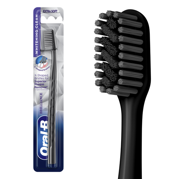 Oral-B Brilliance Premium Whitening Toothbrush, Plaque Remover, Extra Soft, Black hero