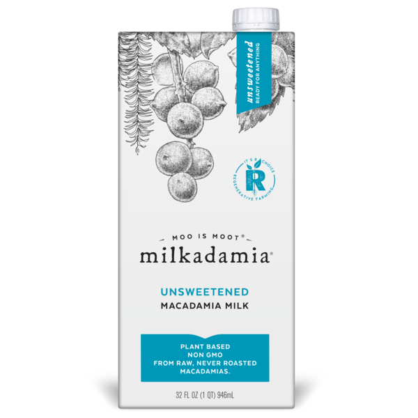 Nutmilk & Dairy Free Milkadamia Unsweetened hero