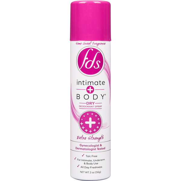 Deodorants FDS Deodorant Spray, Dry, Intimate + Body, Extra Strength hero