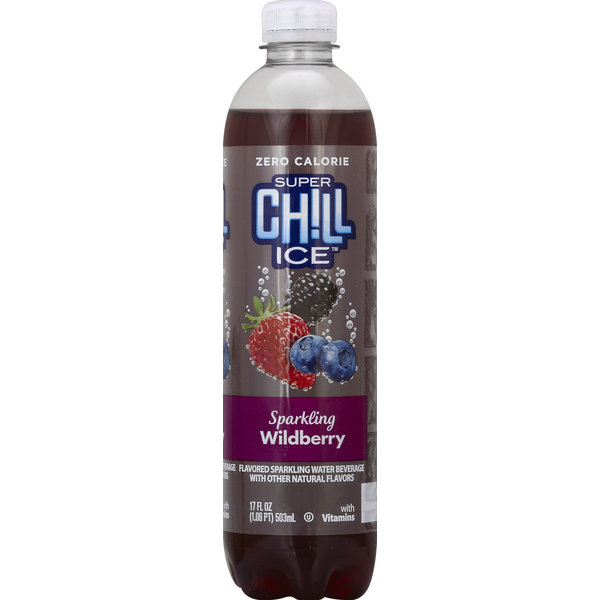 Water, Seltzer & Sparkling Water Super Chill Ice Sparkling Water Beverage, Wildberry hero