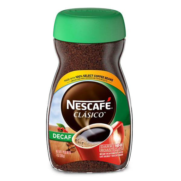 Coffee NESCAFÉ Clásico Decaf Dark Roast Instant Coffee hero