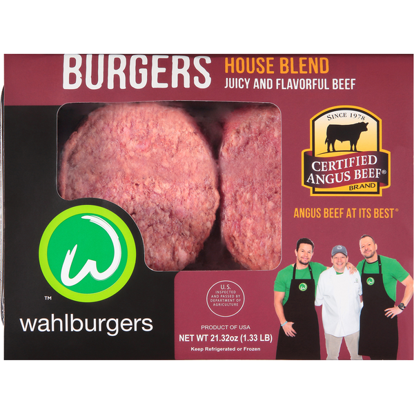 Frozen Meals Wahlburgers Burgers, House Blend hero