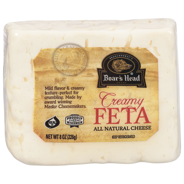 Specialty Cheeses Boar's Head Creamy Feta Cheese hero