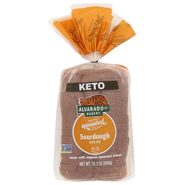 Alvarado Street Bakery Sprouted Wheat Keto Sourdough Bread hero