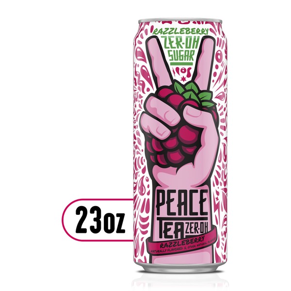 Soft Drinks Peace Tea Zer-Oh Razzleberry Can hero