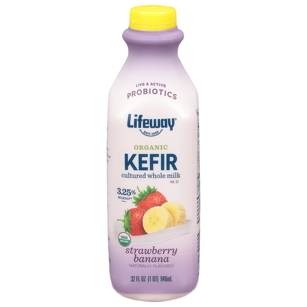 Yogurt Lifeway Kefir, Organic, Strawberry Banana hero