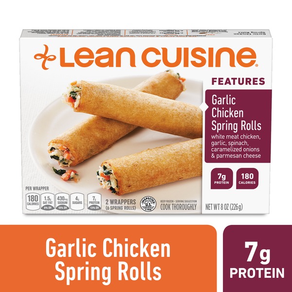 Frozen Appetizers & Sides Lean Cuisine Garlic Chicken Spring Rolls hero