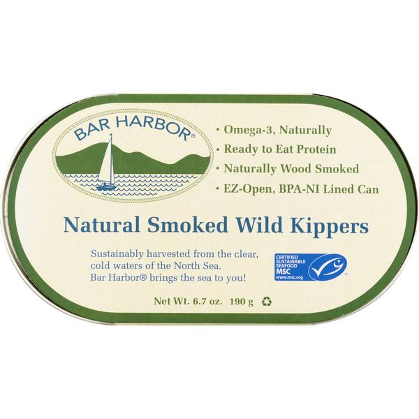 Canned Meat & Seafood Bar Harbor Kippers, Natural, Smoked, Wild hero