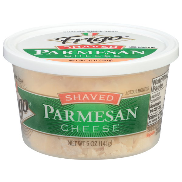 Packaged Cheese Frigo Parmesan Cheese, Shaved hero