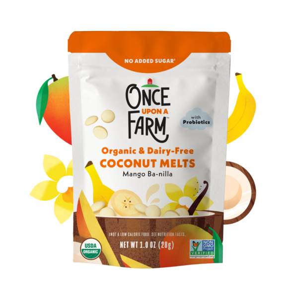 Once Upon a Farm Organic Coconut Melts, Mango Ba-nilla hero