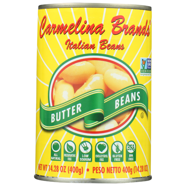 Canned Meals & Beans Carmelina Brands Italian Bianchi Di Spagna (Butter Beans) hero