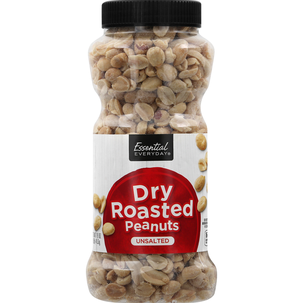 Nuts, Seeds & Dried Fruit Essential Everyday Unsalted Dry Roasted Peanuts hero