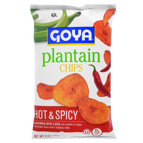 Chips & Pretzels Goya Plantain Chips, Hot & Spicy hero