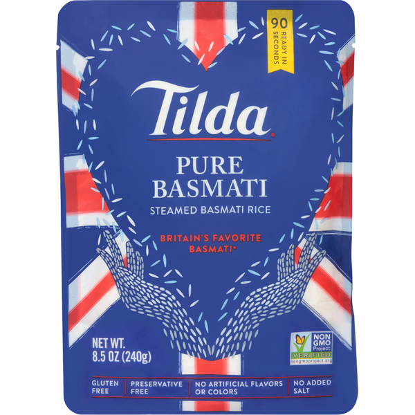 Grains, Rice & Dried Goods Tilda Rice, Steamed, Pure Basmati hero