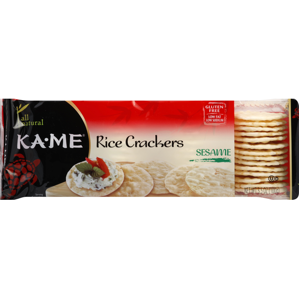 Crackers KA-ME Rice Crackers, Sesame hero