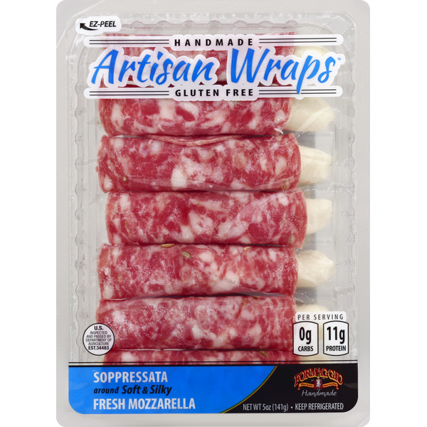 Prepared Meals Formaggio Artisan Wraps, Soppressata hero