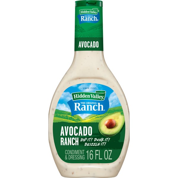 Condiments Hidden Valley Avocado Ranch Topping and Dressing hero