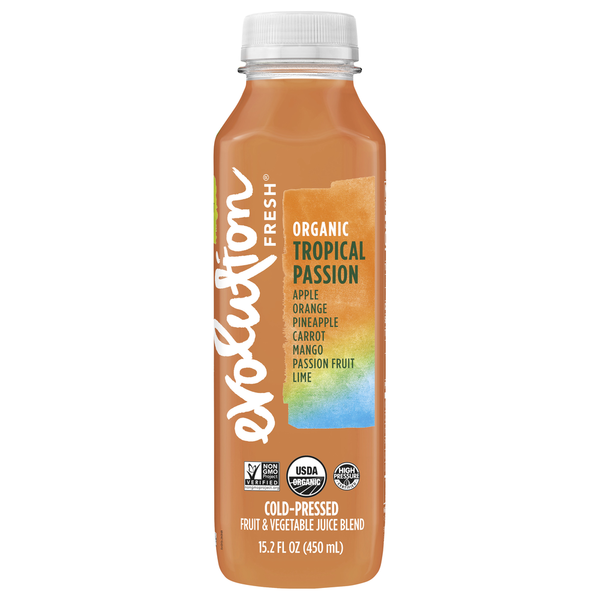 Juice & Nectars Evolution Fresh Juice Blend, Organic, Tropical Passion hero