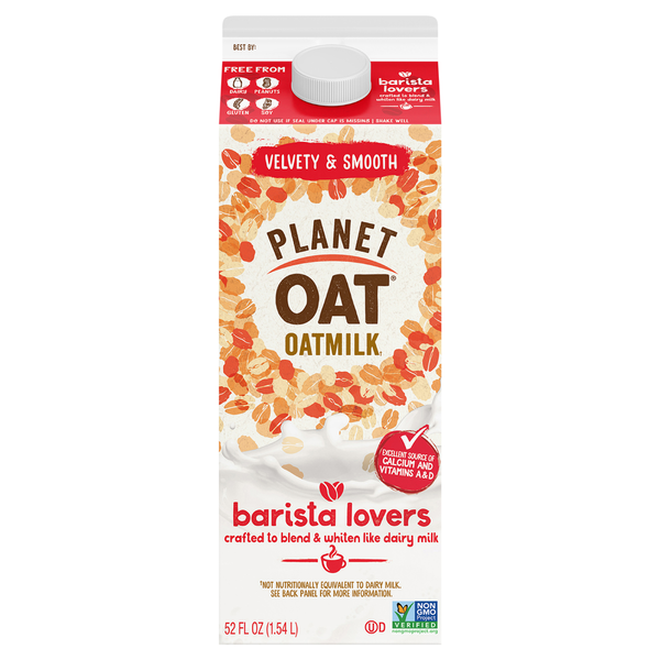 Planet Oat Oatmilk, Barista Lovers hero