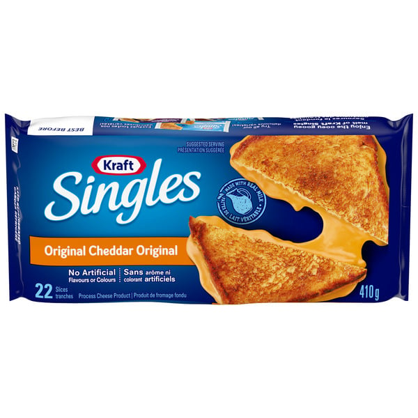 Packaged Cheese Kraft Singles Original Slices hero