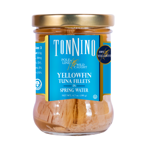 Canned Meat & Seafood Tonnino Tuna Yellowfin Tuna Fillets in Spring Water hero