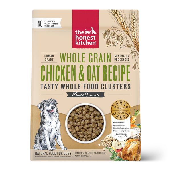 Dog Food & Care The Honest Kitchen Whole Food Clusters Whole Grain Chicken & Oat Dry Dog Food, 5 lb Bag hero