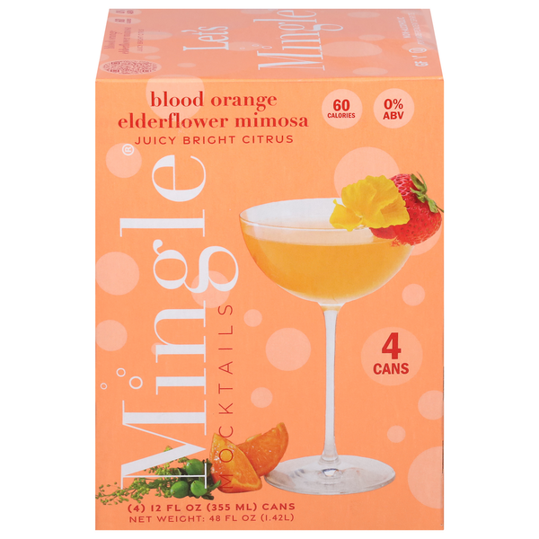 Refrigerated Mingle Mocktails, Blood Orange Elderflower Mimosa hero