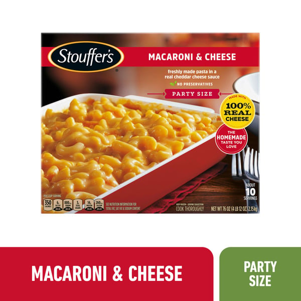 Frozen Meals Stouffer's Party Size Macaroni And Cheese hero