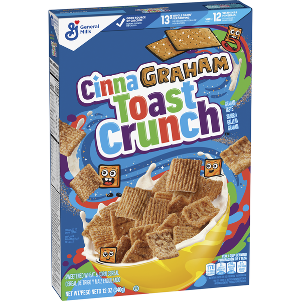 Toast Crunch Cinnagraham Breakfast Cereal, Whole Grain hero