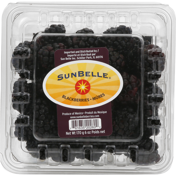 Packaged Vegetables & Fruits Sun Belle Blackberries hero