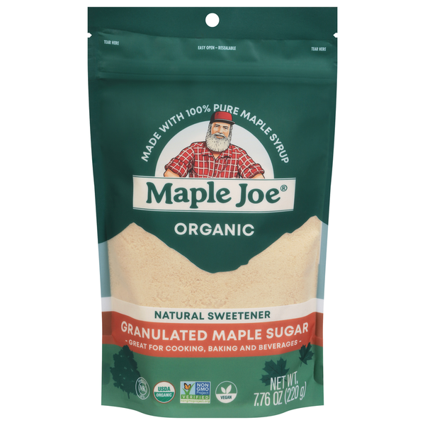 Baking Ingredients Maple Joe Maple Sugar, Organic, Granulated hero