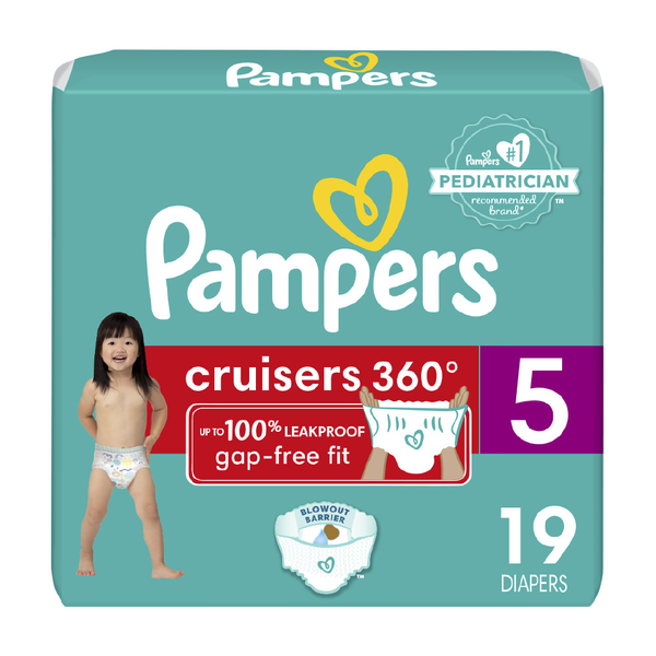 Diapers & Wipes Pampers Cruisers 360 Diapers Size 5 hero