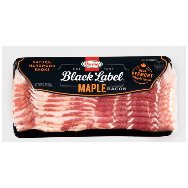 Bacon & Breakfast Meat Hormel Black Label Maple Syrup Thick Cut Bacon hero