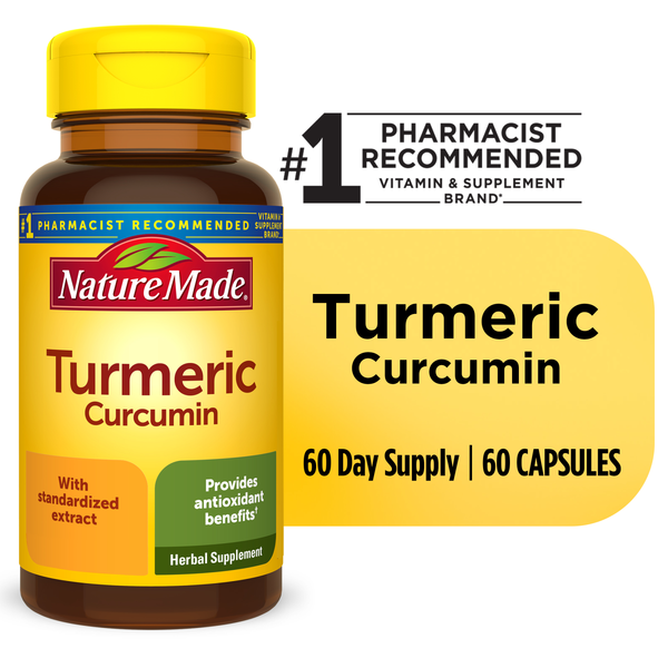 Supplements Nature Made Turmeric Curcumin 500 mg Capsules hero