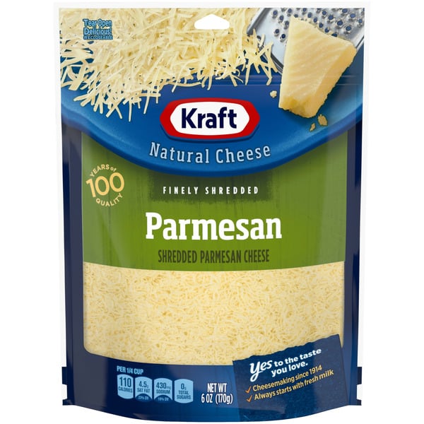 Packaged Cheese Kraft Parmesan Finely Shredded Cheese hero