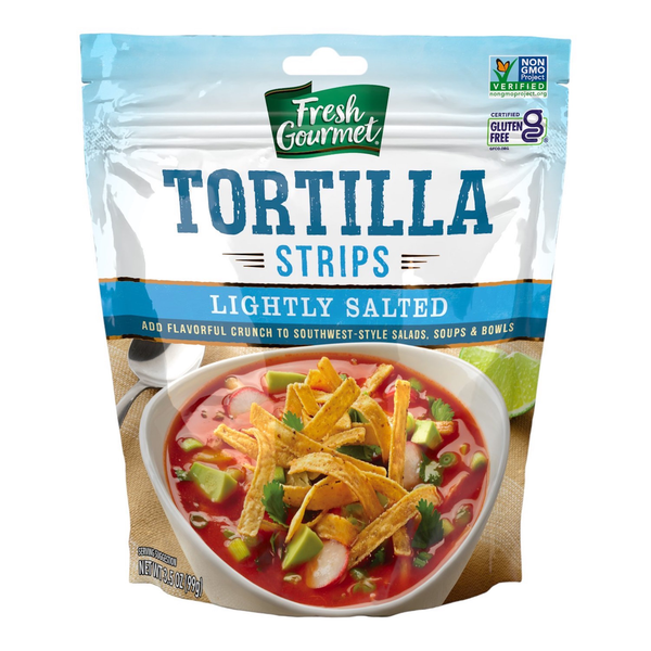 Salad Dressing & Toppings Fresh Gourmet Tortilla Strips, Lightly Salted hero