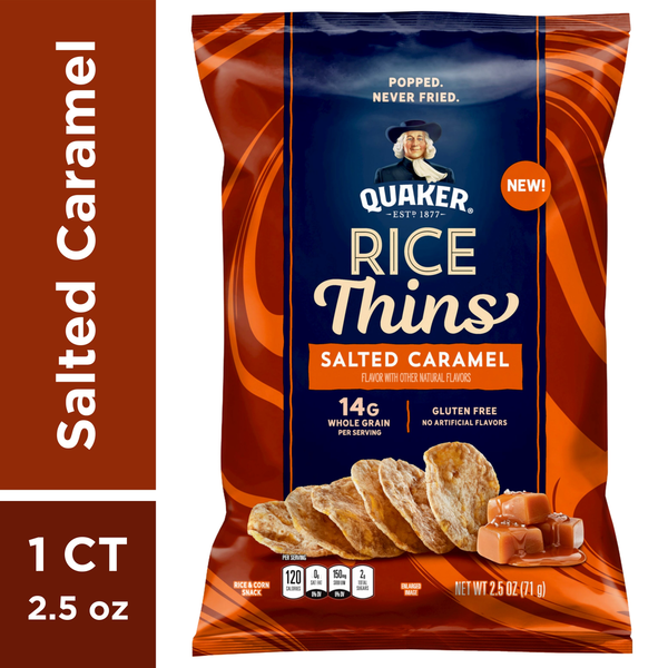 Quaker Rice Thins, Salted Caramel hero